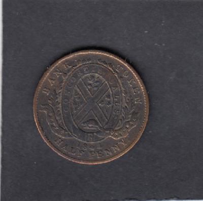 Beschrijving: 1/2 Penny MONTREAL